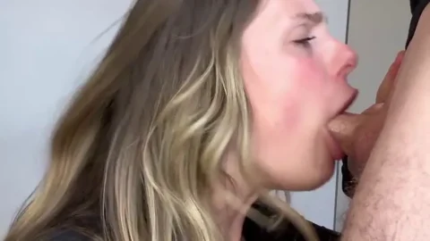 Lana Roosje Performs a Wet and Sloppy Blowjob
