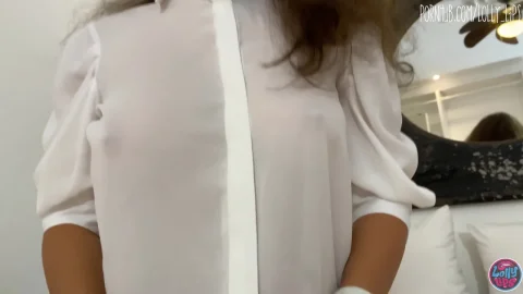 Sexy Wife Gets Fucked After Zoom Call Roleplay