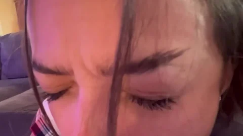 Hungry Teen Blowjob POV – She Can’t Just Watch